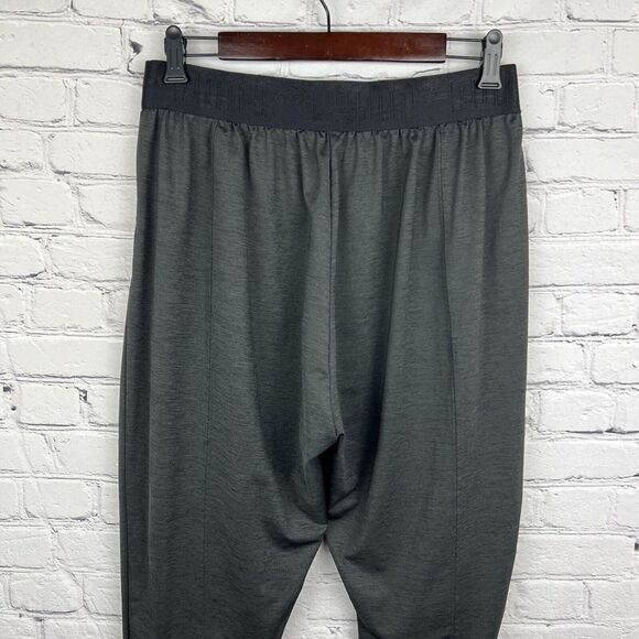 Puma Women's Joggers Charcoal Gray Black Logo Waistband Pockets Stretch Size‎ XL - Picture 5 of 13